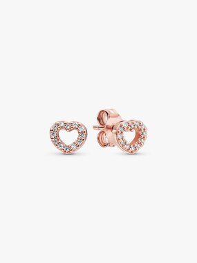 Pandora Open Heart Stud Earrings